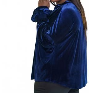 NEW FINLEY long sleeve crosby top - plus in navy